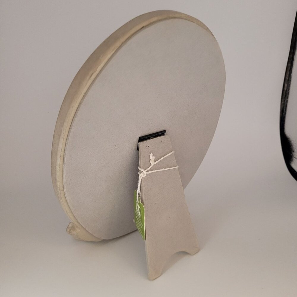 Raz Imports Distressed Birds Oval Resin Mirror Standing 8.5'' Gray New - Picture 10 of 11